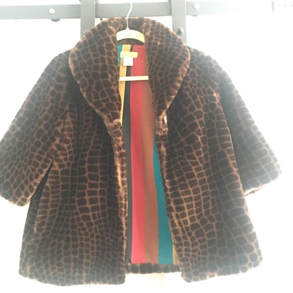 doucette duvall Jackets & Blazers - Leopard print, soft, furry 3/4 sleeve coat